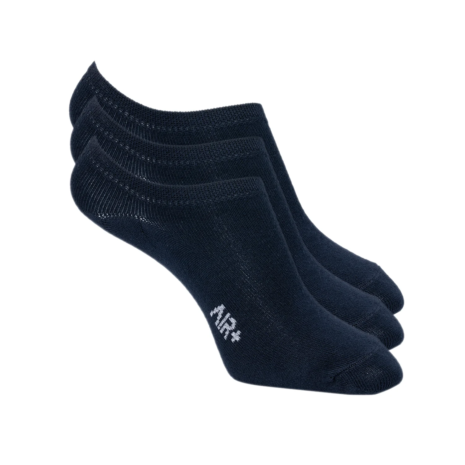 Solid No Show Socks for Men Pack of 3 Pairs
