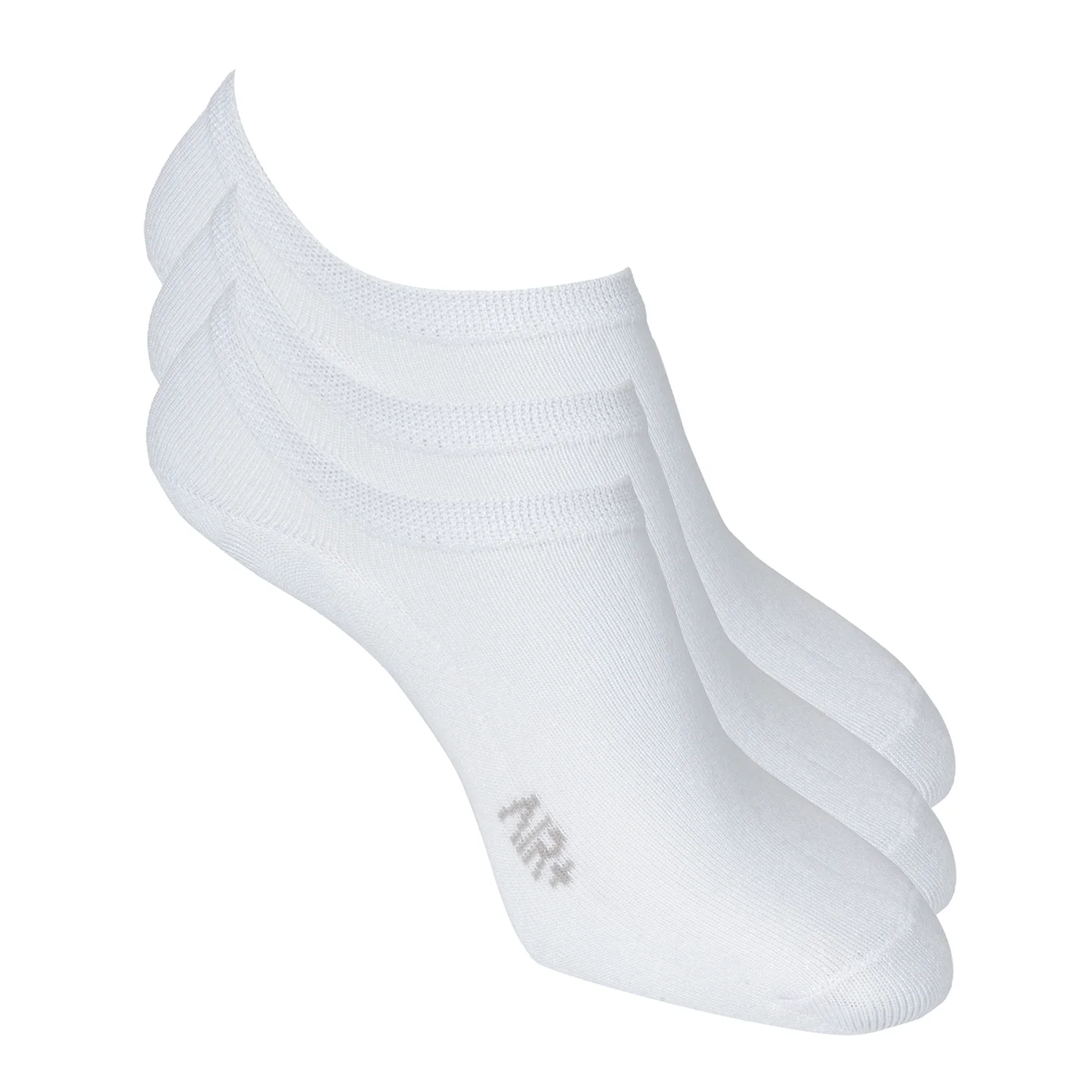 Solid No Show Socks for Men Pack of 3 Pairs