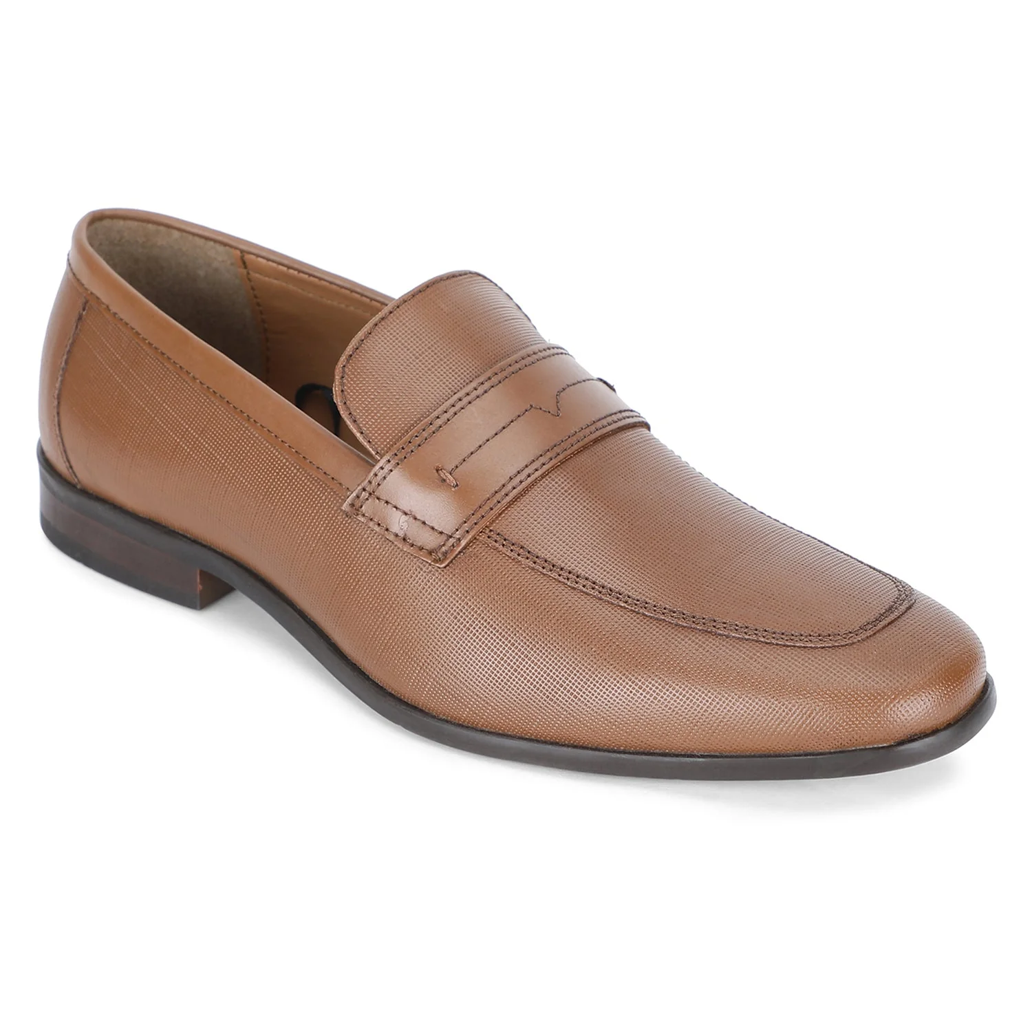 Tan Leather  Loafers for Men