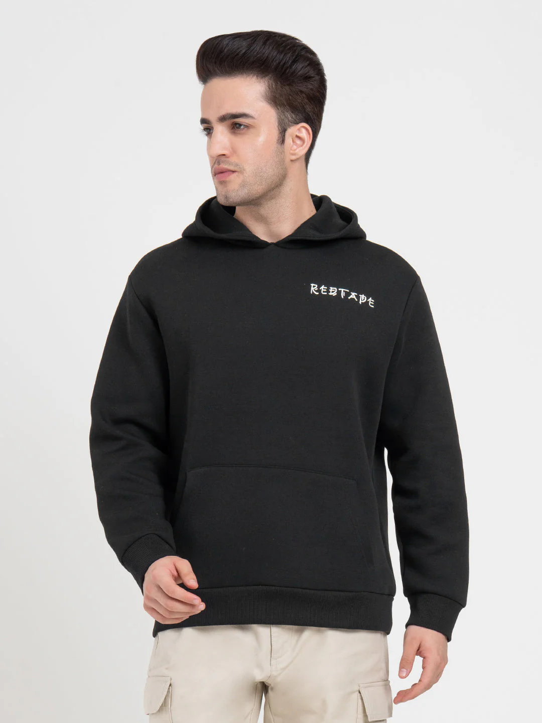 Winter Black  Hoodie for Men | Winter Graphic Streetwear - Image 3