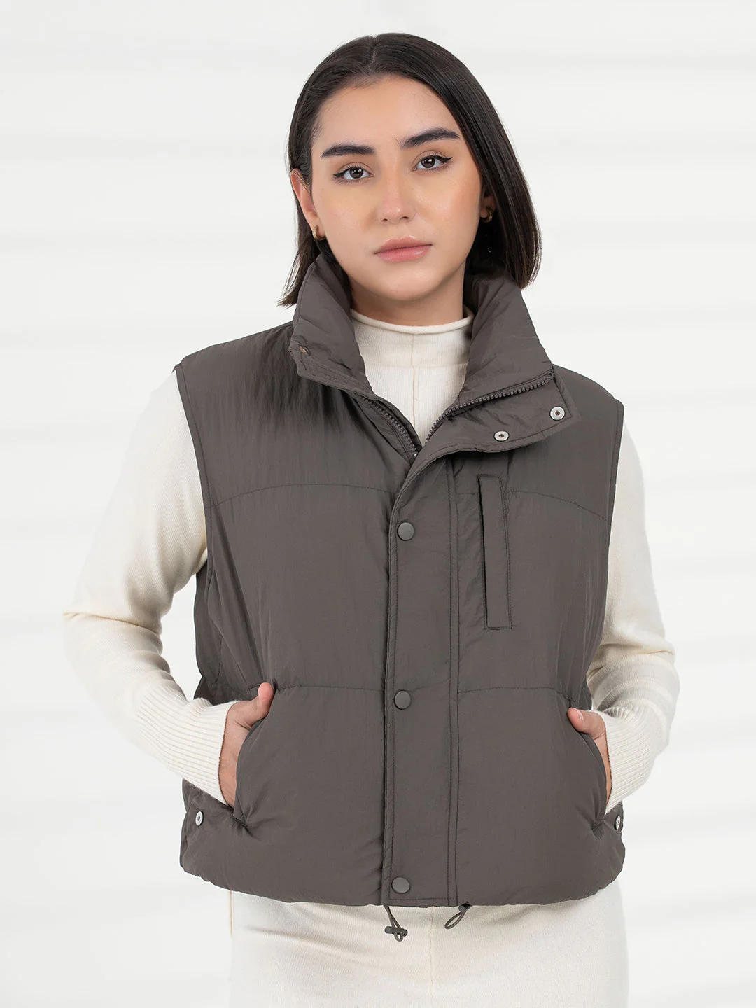 Women Brown Jacket | Everyday Functional Wear - Image 2