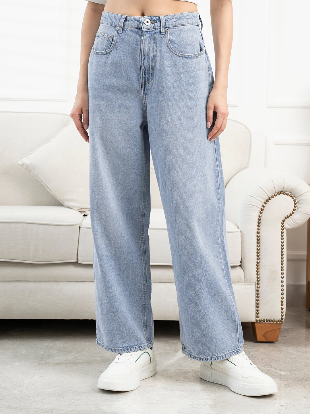 Women’s Ice Blue Jeans - Image 7