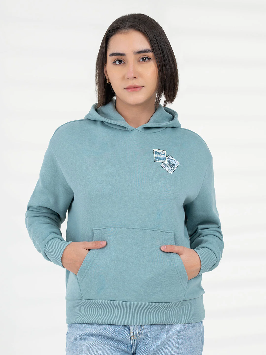 Women Pastel Green Hoodie | Everyday Functional Wear - Image 7