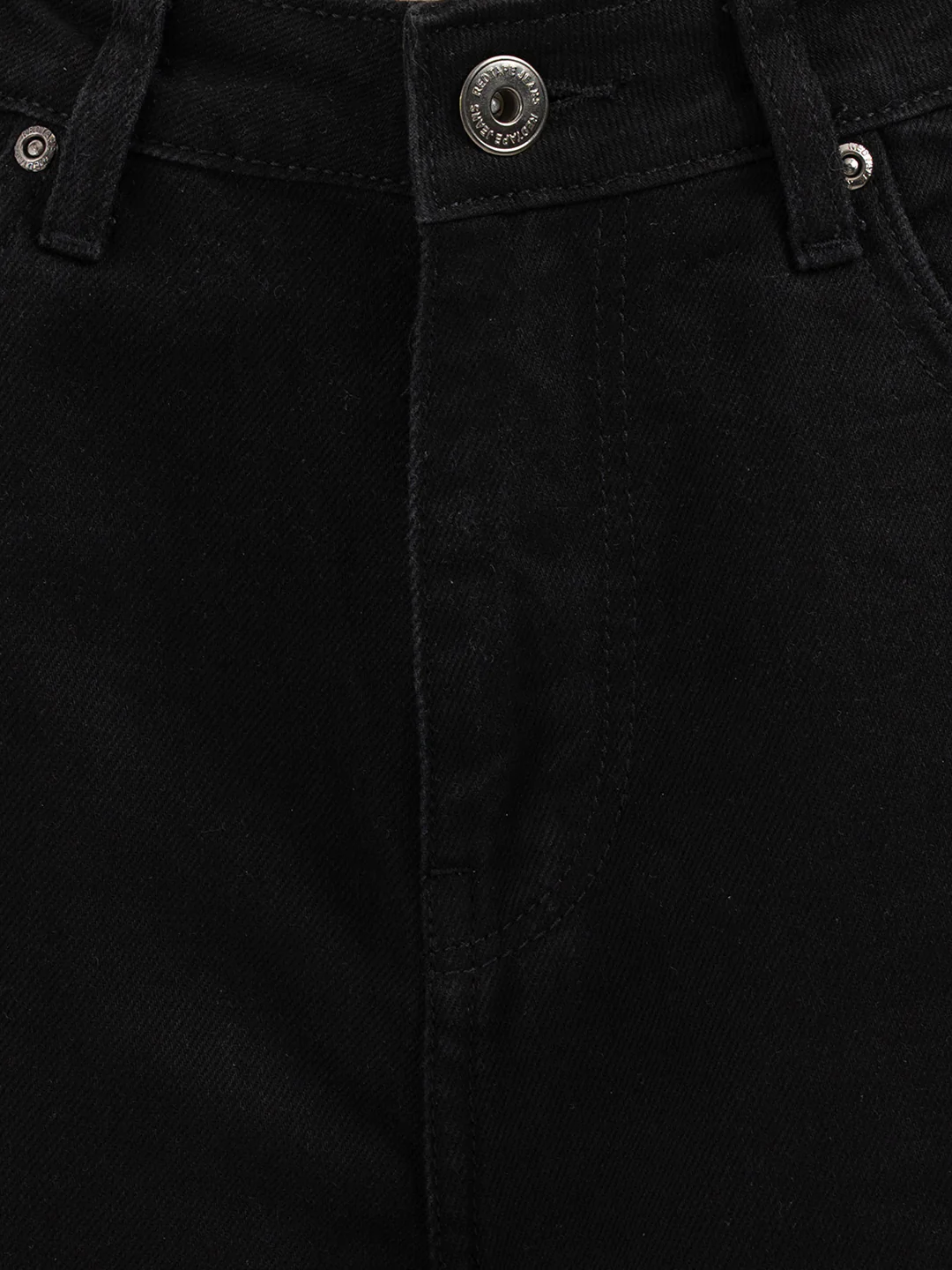 Women’s Jet Black Baggy Jeans - Image 6