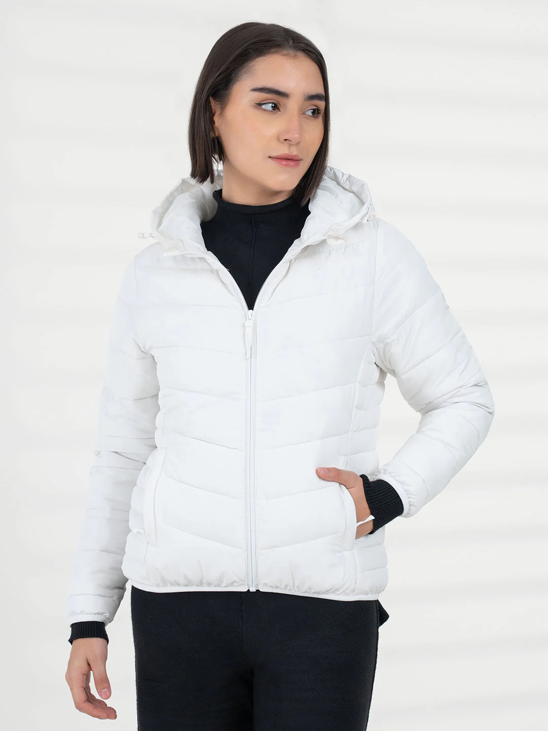 Women White Heatseal Jacket | Everyday Functional Wear - Image 2