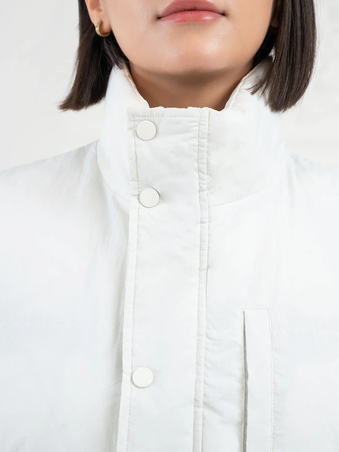 Women White Heatseal Jacket | Everyday Functional Wear - Image 5