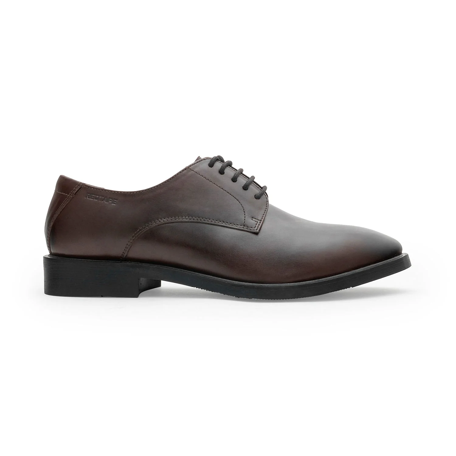 Men Brown Leather Derby Shoes for Classic Formal Style - Image 2