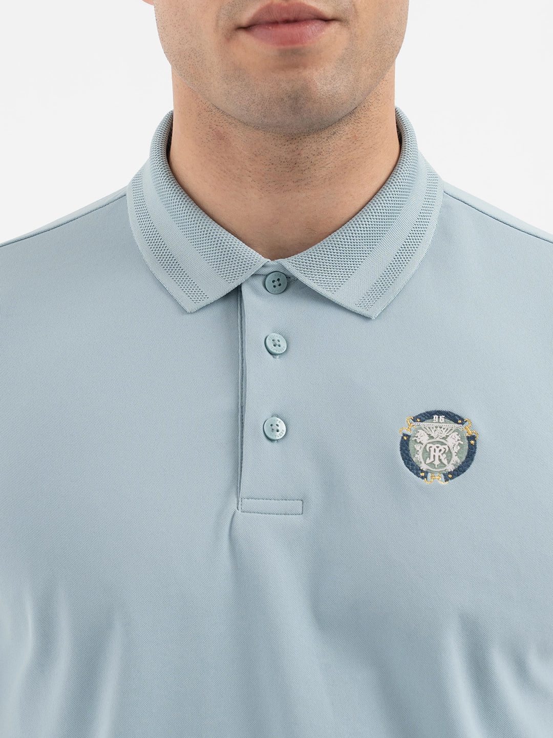 Red Tape Men’s Slate Blue Polo T-Shirt - Image 4