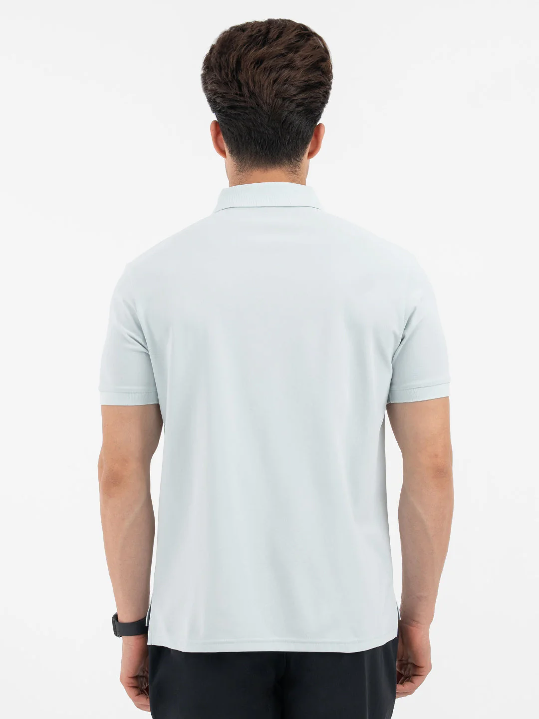 Red Tape Men’s Sky Blue Athleisure Polo T-Shirt - Image 3