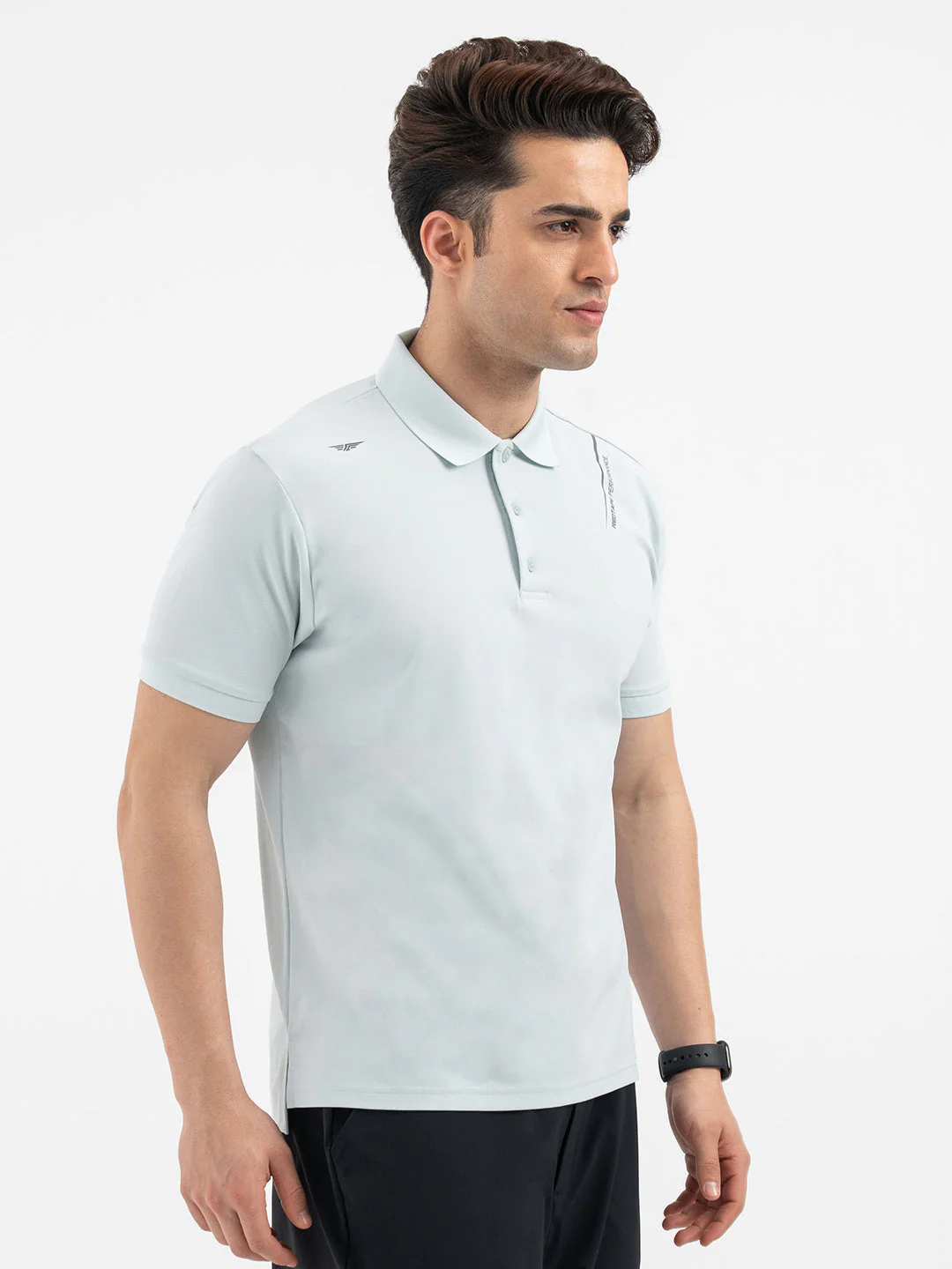Red Tape Men’s Sky Blue Athleisure Polo T-Shirt - Image 6