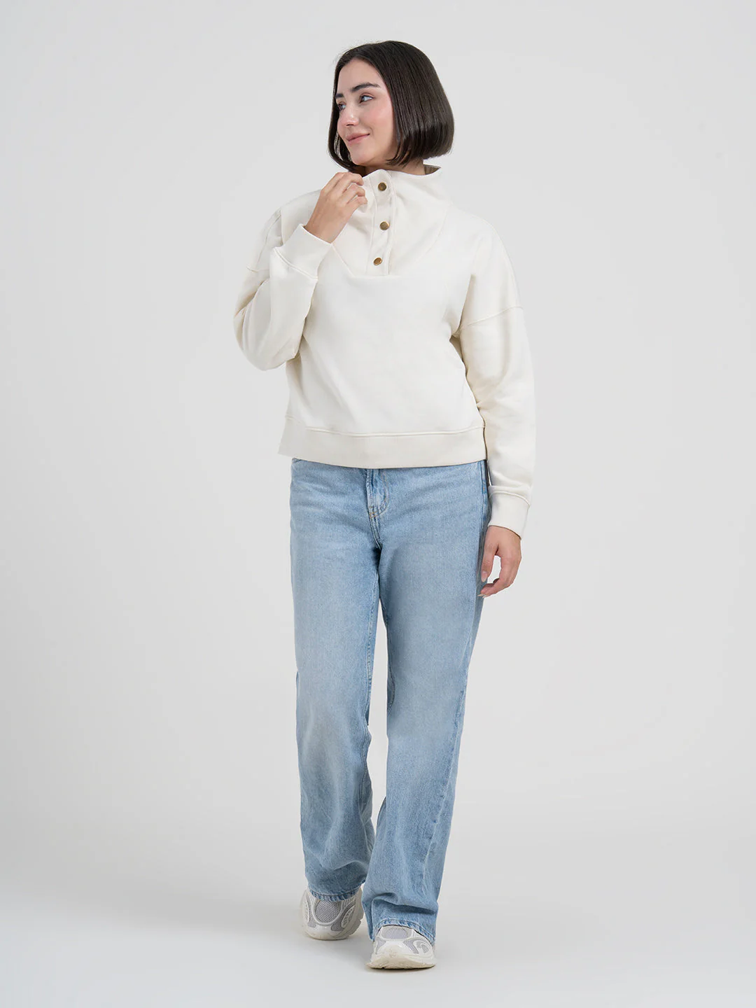 Beige Sweatshirt for Women | For Refined Everyday Look