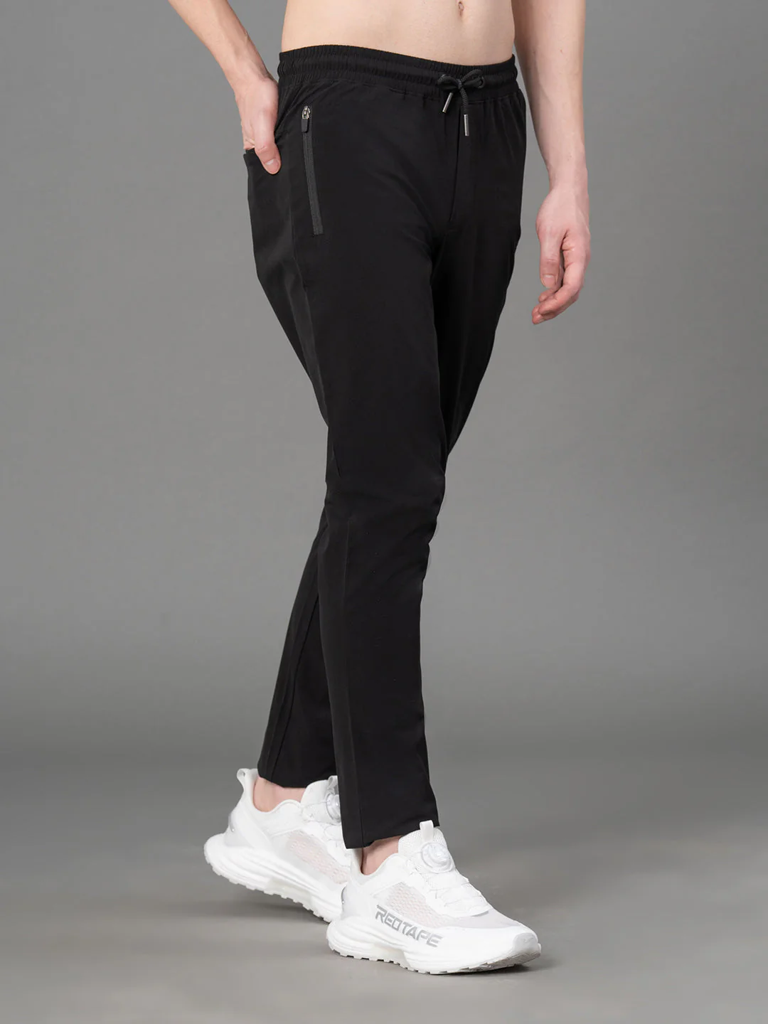 Black Activewear TrackPants For Men - Image 3