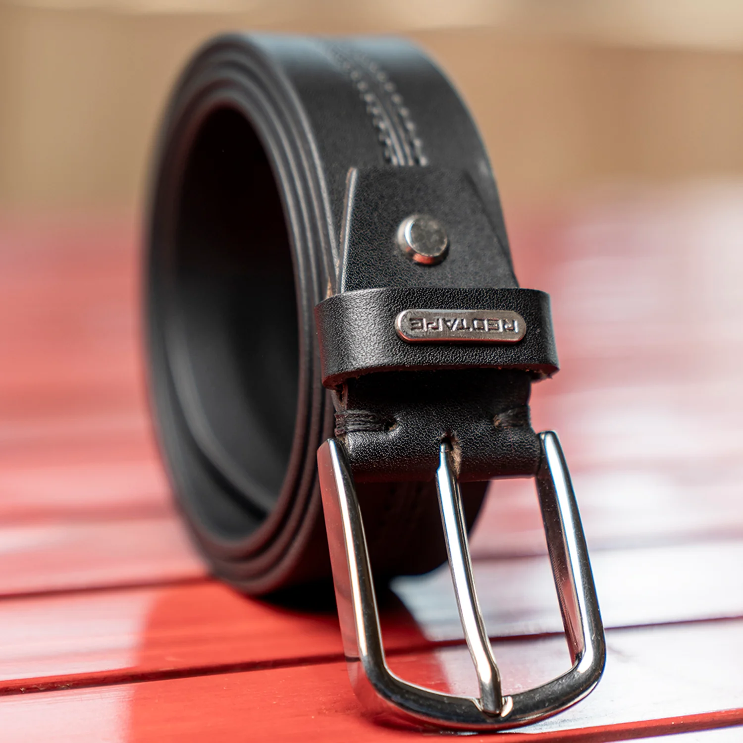 Black Leather Belt For Men | Solid Leather Belt | Classic and Durable
