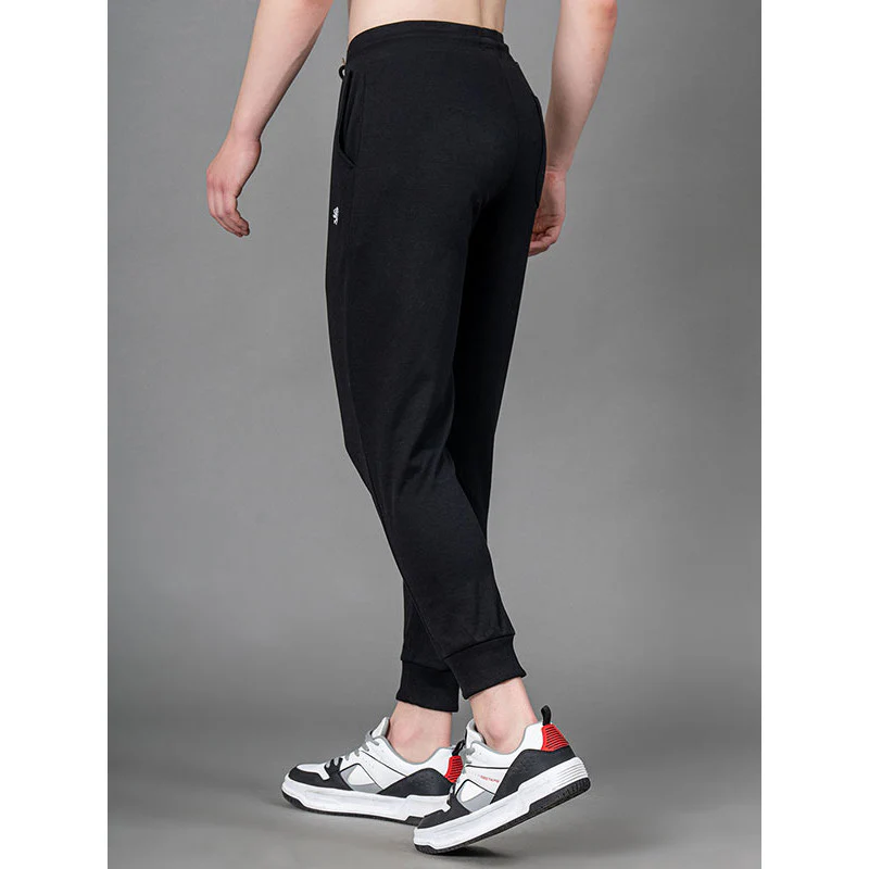 Black Solid Jogger for Men - Image 3