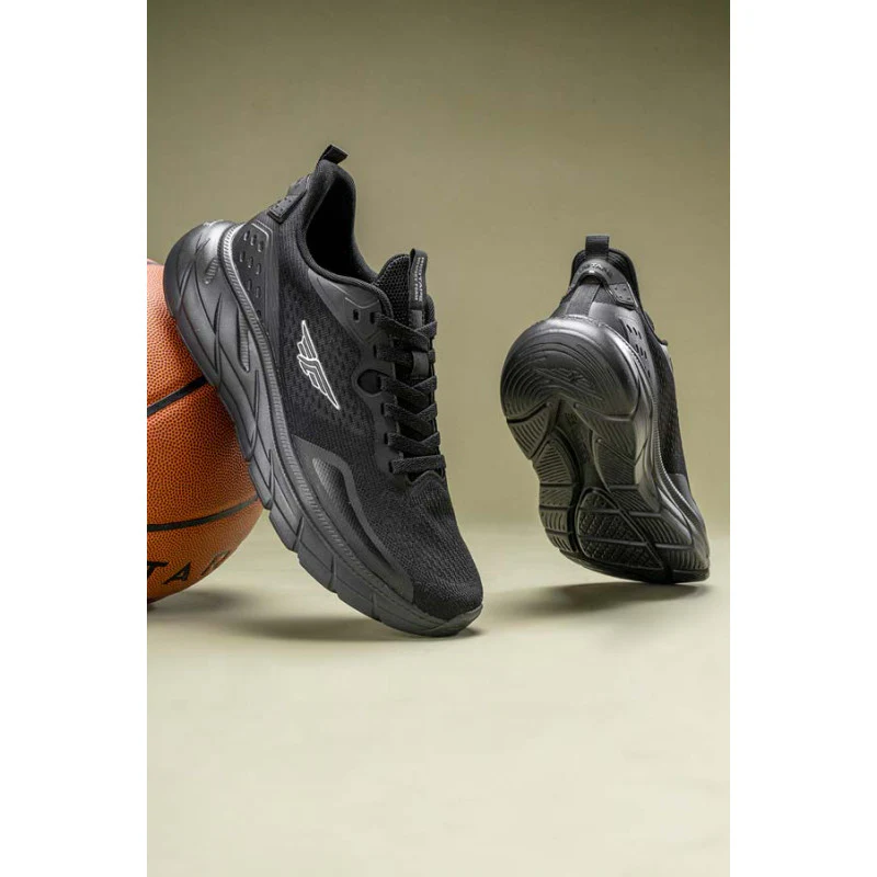 Black Sports Shoes for Men's- Lace-Up Shoes, Perfect Walking & Running Shoes for Men