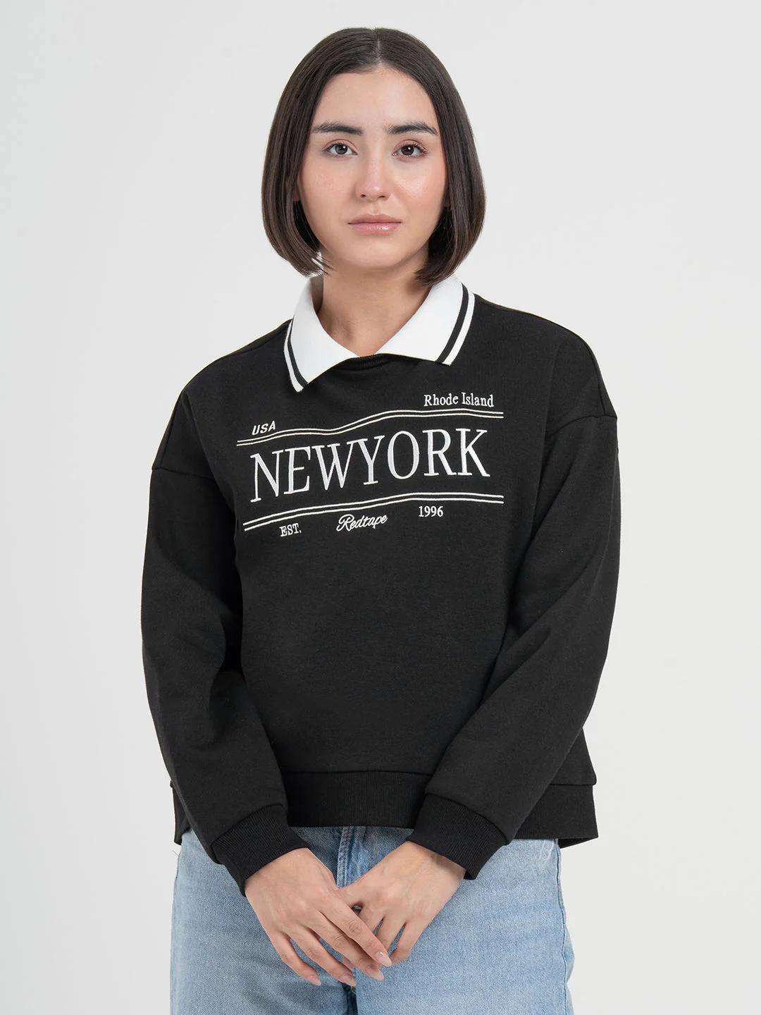 Black Sweatshirt for Women | Sweatshirt for Chic Daily Fashion - Image 3