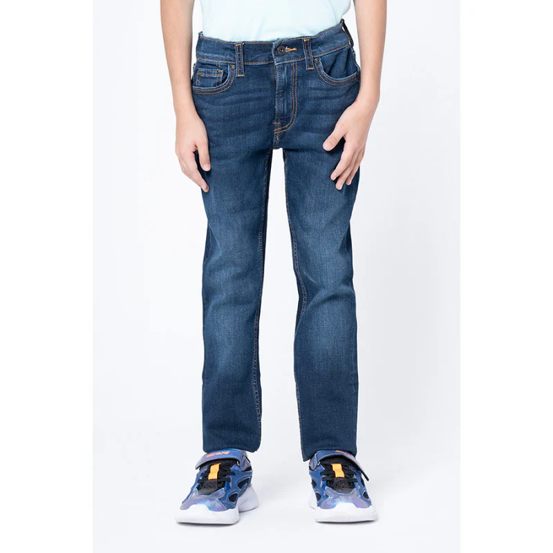 Boys Dark Blue Skinny Jeans