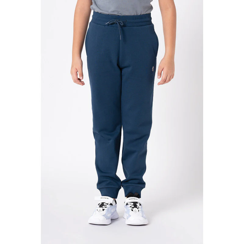 Boy's Deep Blue Solid Jogger