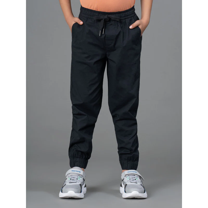 Boy's Black Relaxed Jogger