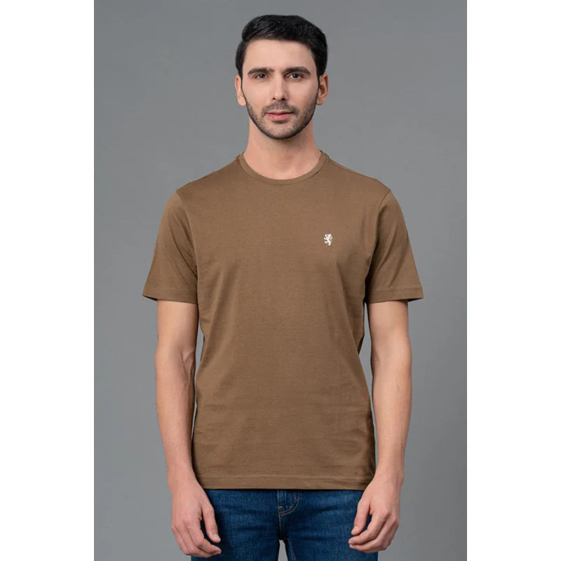 Brown Casual T-Shirt for Men