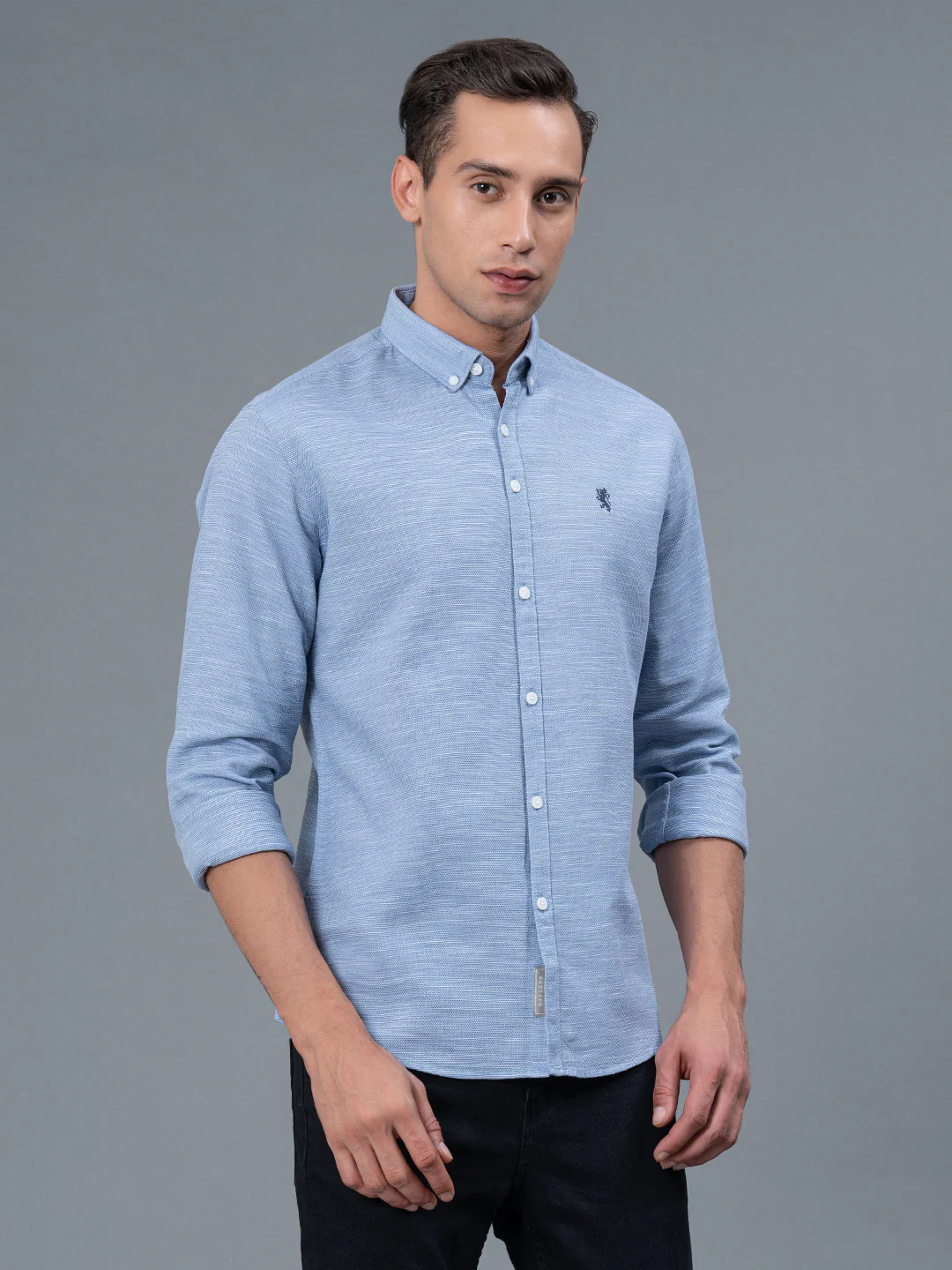 Button Down Collar Neck Men's Shirt - Image 2