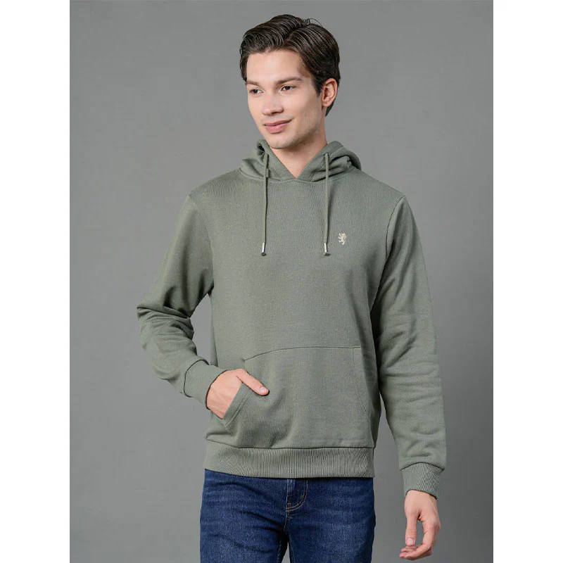 Casual Solid Hoodie For Men