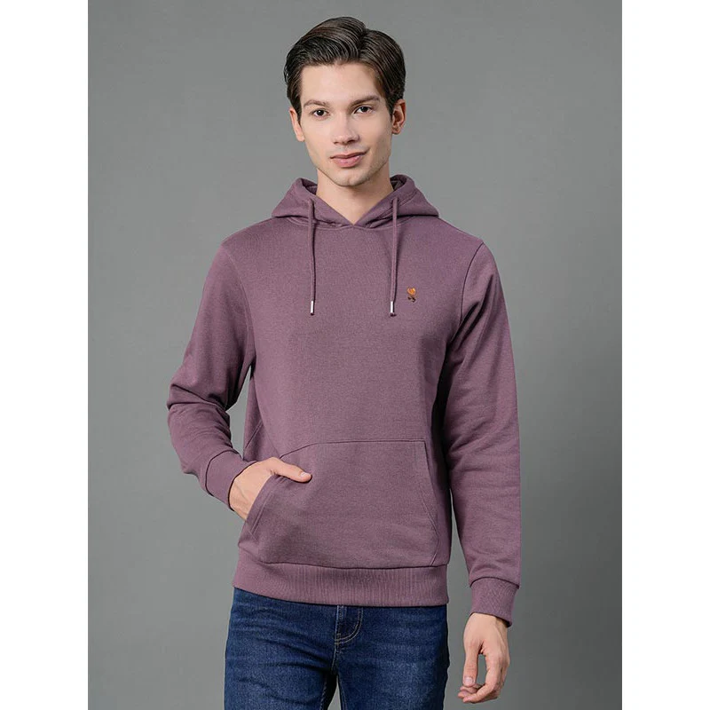 Casual Solid Hoodie For Men