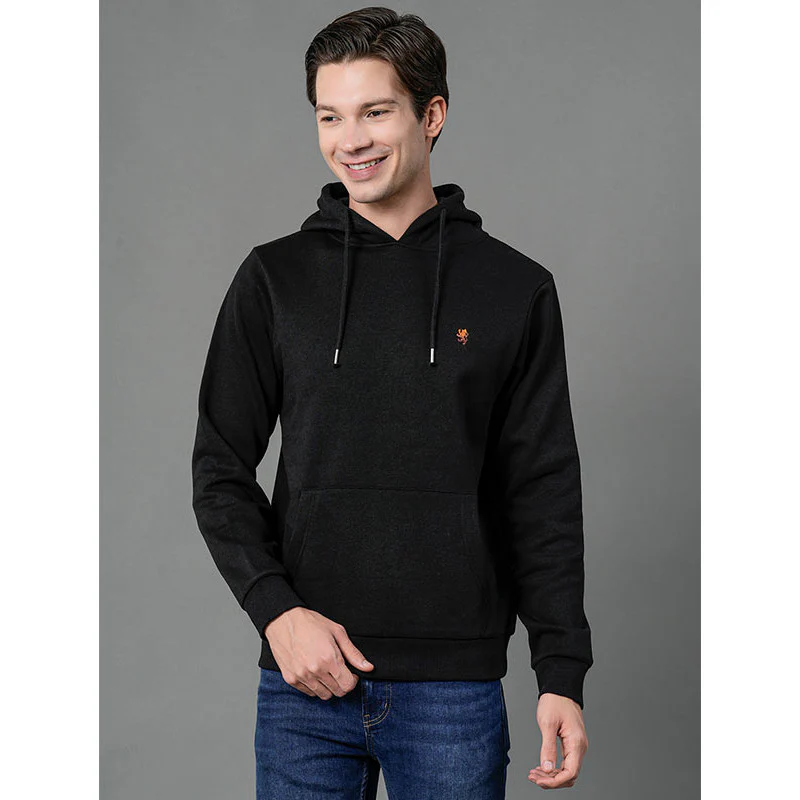 Casual Solid Hoodie For Men