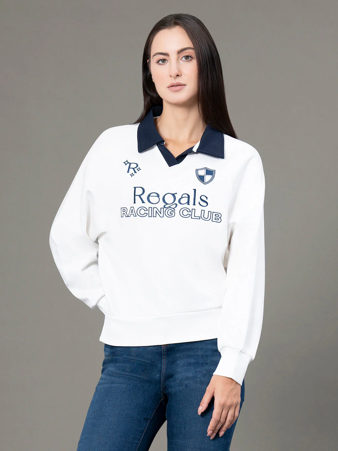 Classic Collar Sweatshirt for Women