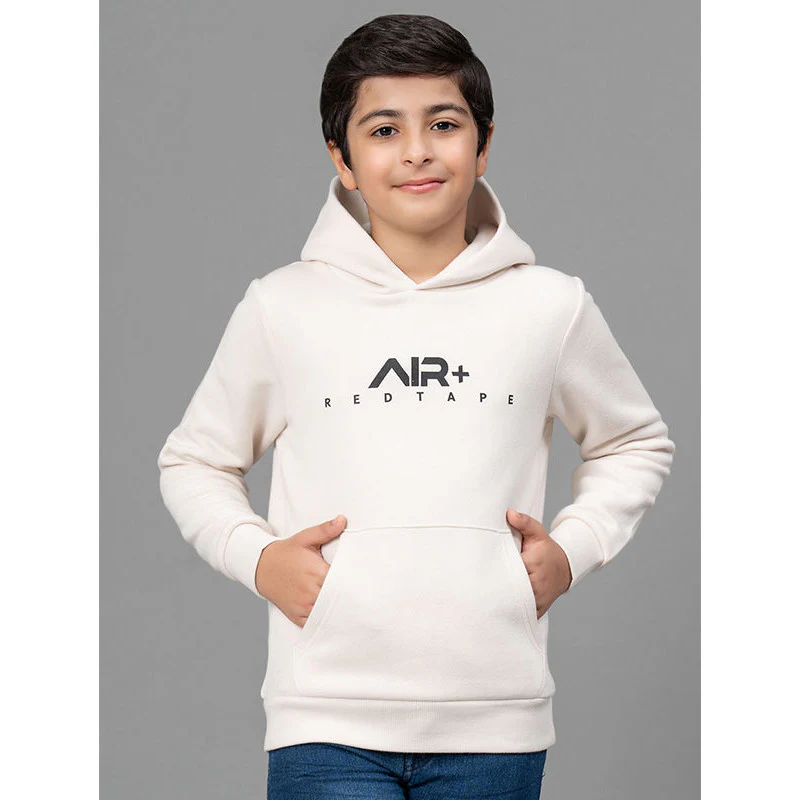 Dull Off White Hoodie for Boy