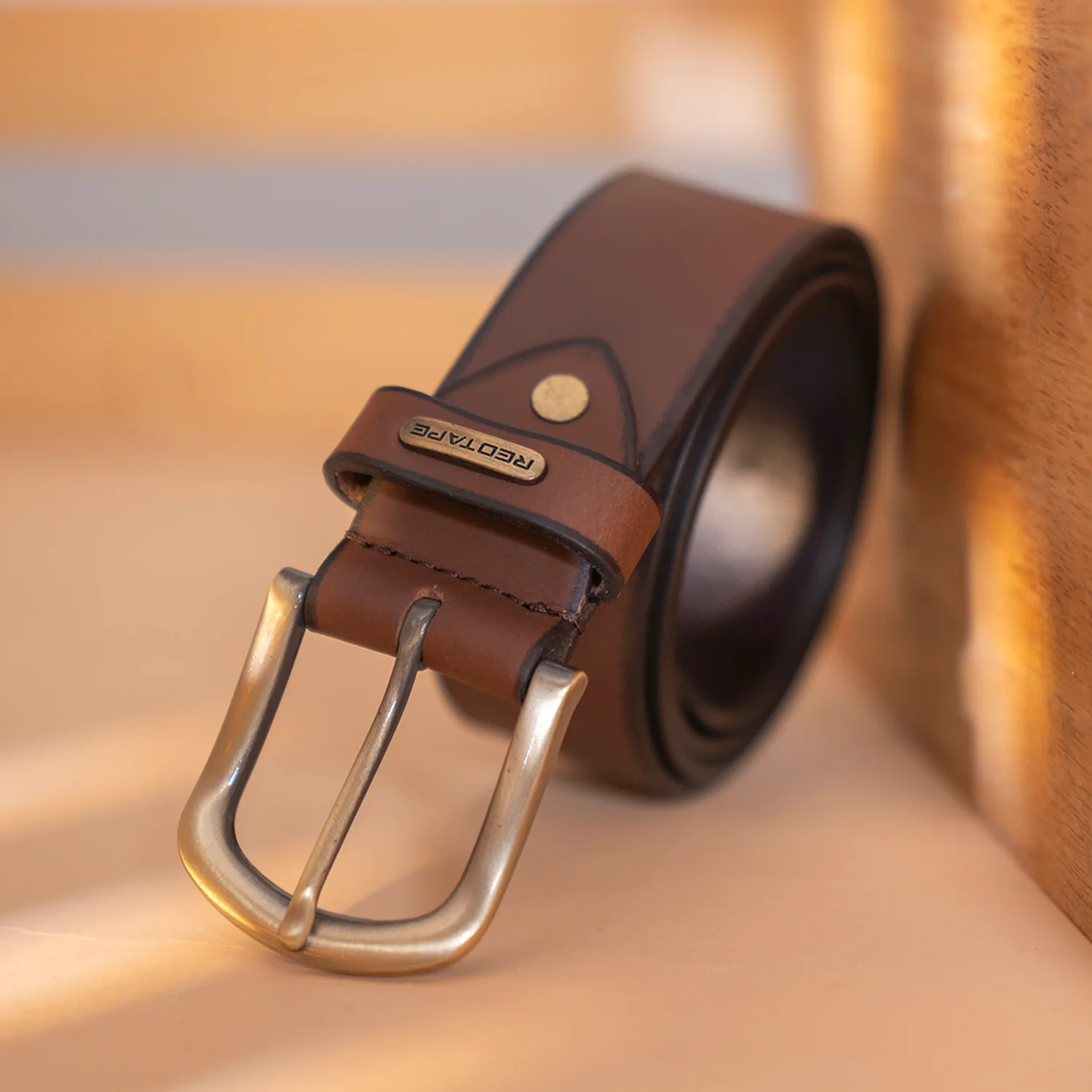 Genuine Brown Leather Belt For Men | Solid Leather Belt | Classic and Durable