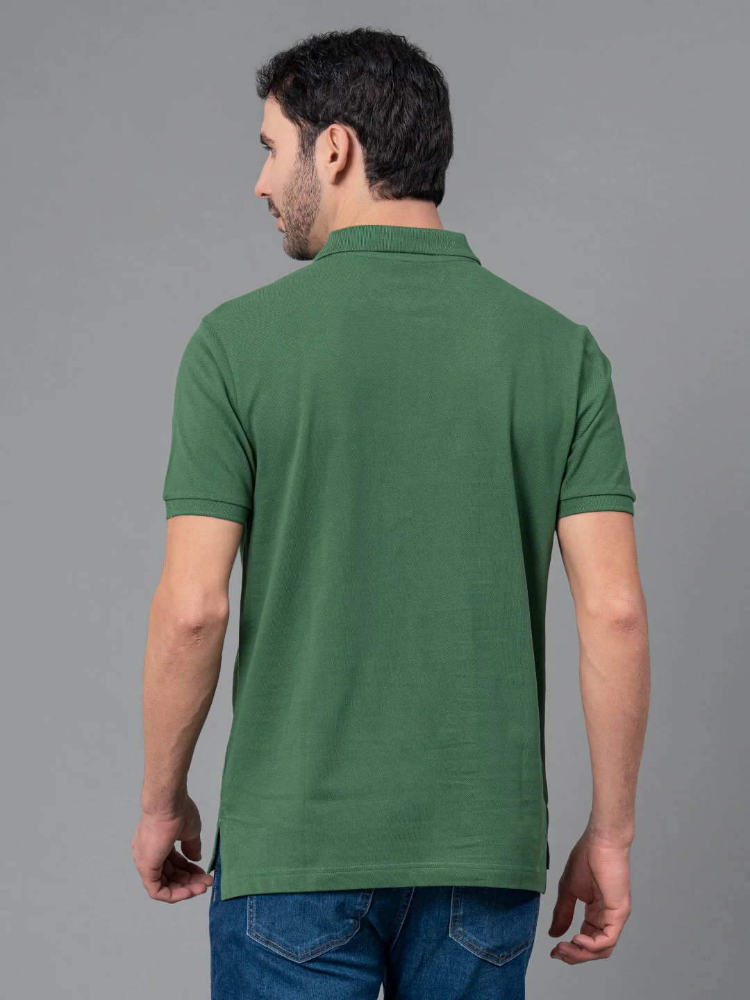 Green Mens Polo T-Shirt - Image 4