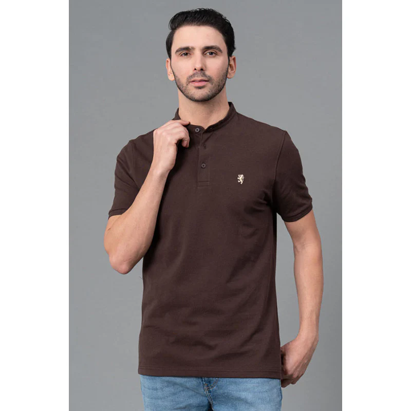 Henley Neck T-Shirt for Men