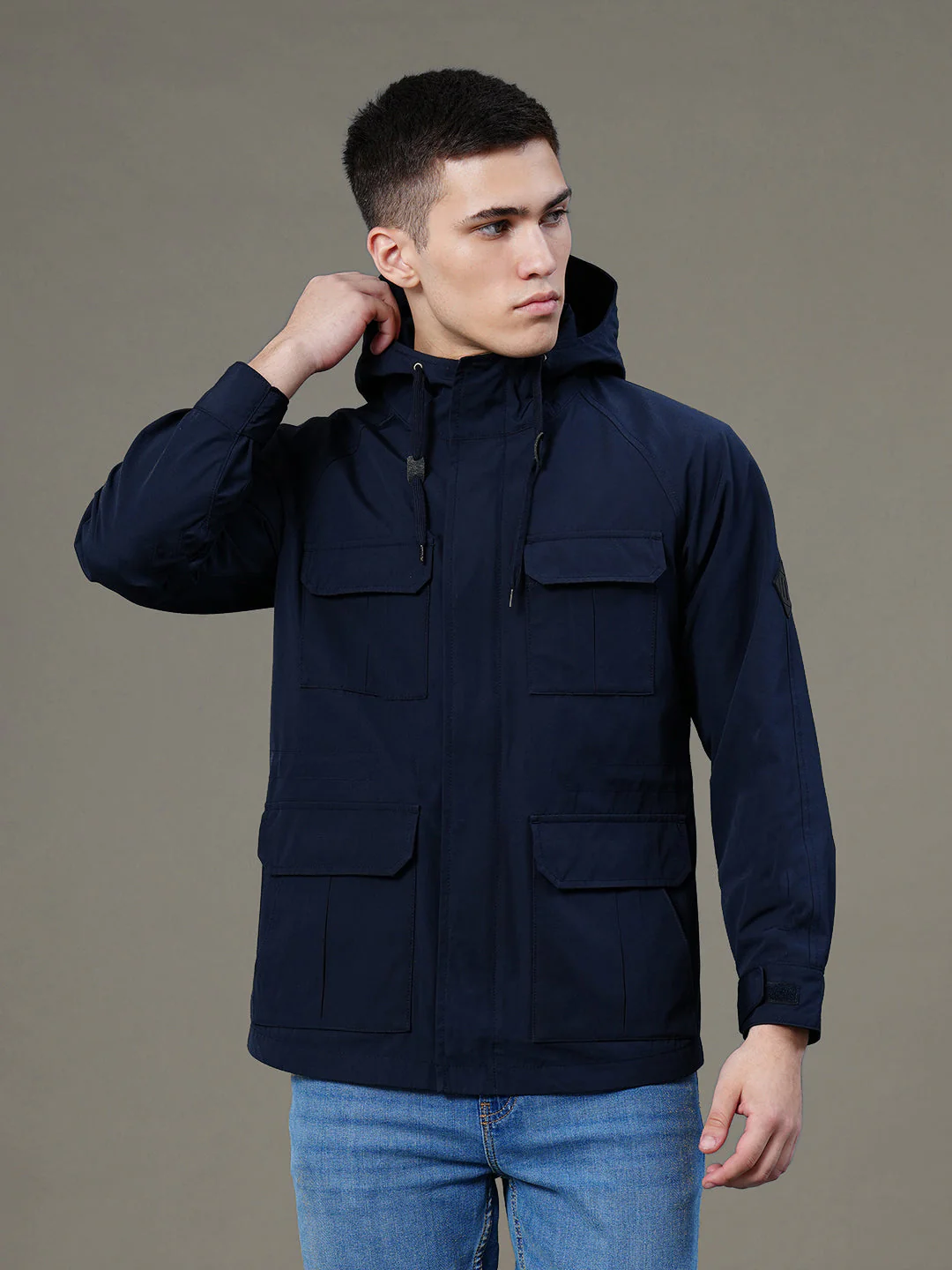 Hooded Four Pocket Jacket for Men