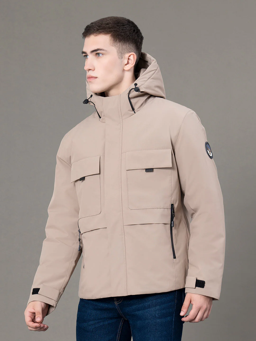 Hooded Padded Jacket for Men - Image 2