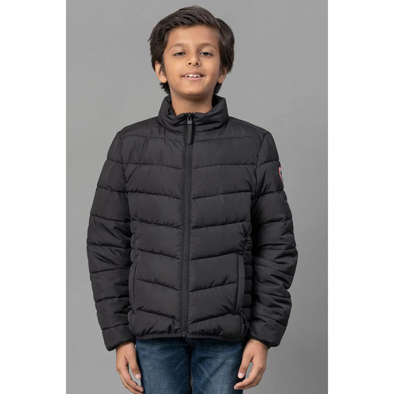 Kids Unisex Black Padded Jacket