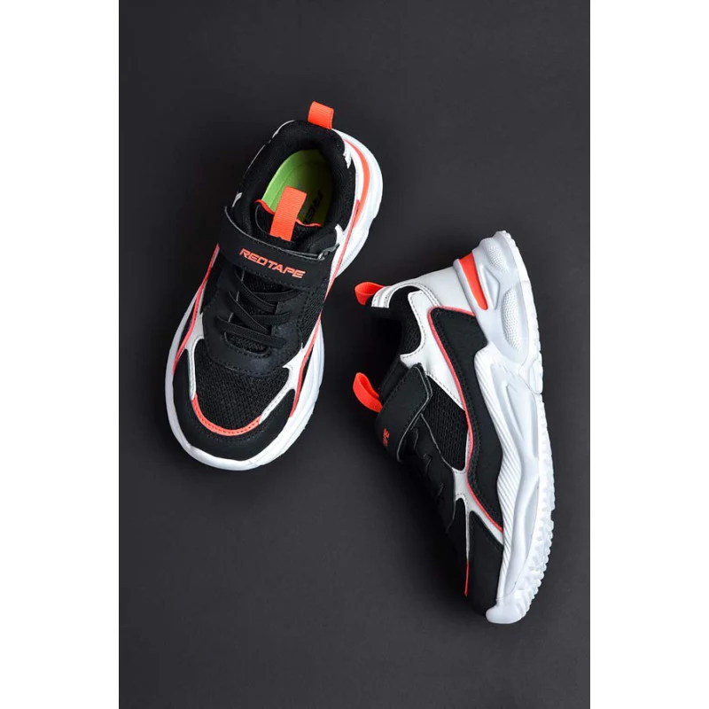 Kids-Unisex Black Walking Shoes