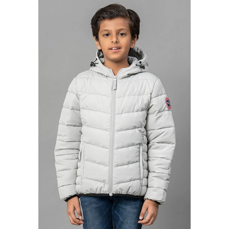 Kids Unisex Grey Padded Jacket
