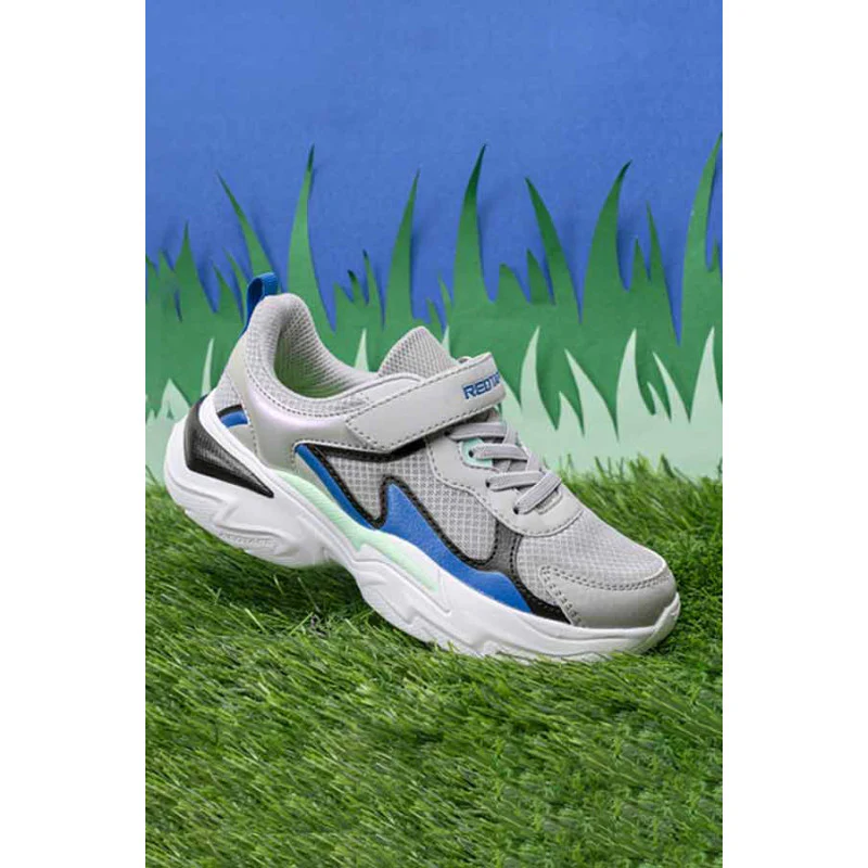 Kids-Unisex Grey Walking Shoes