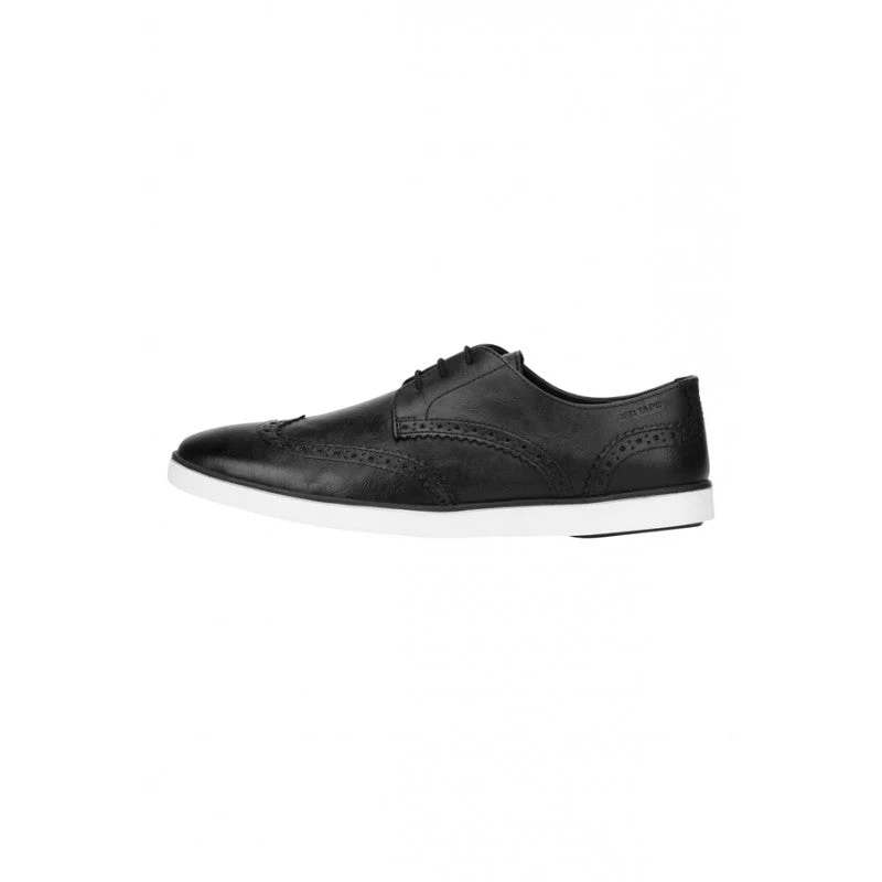 Men Black Brogue Shoes - Image 4