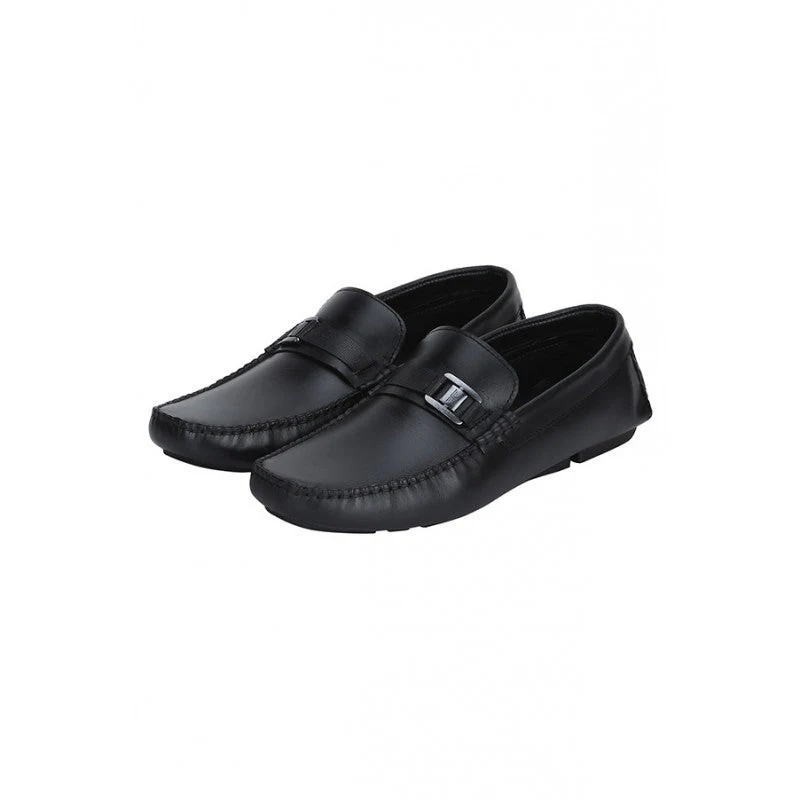 Men Black Driving Shoes - Image 3