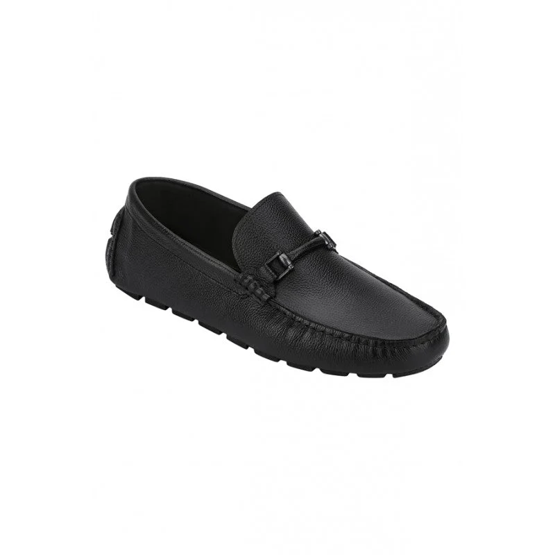 Men Black Driving Shoes