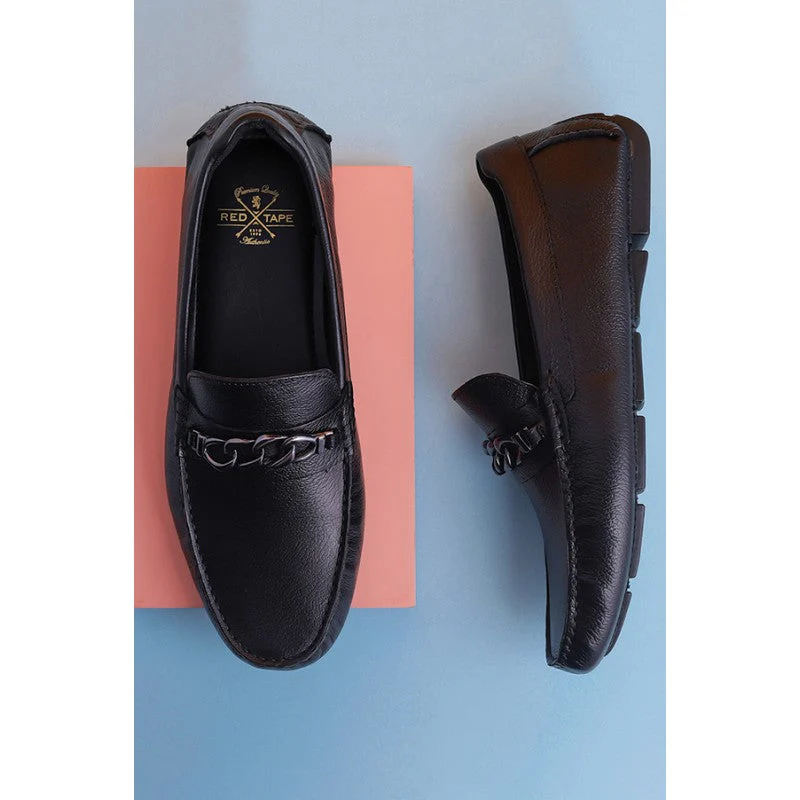 Men Black Driving Shoes