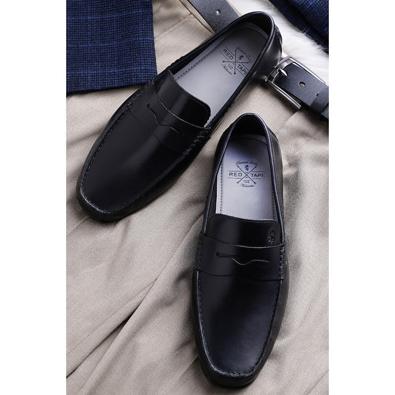 Men Black Loafers