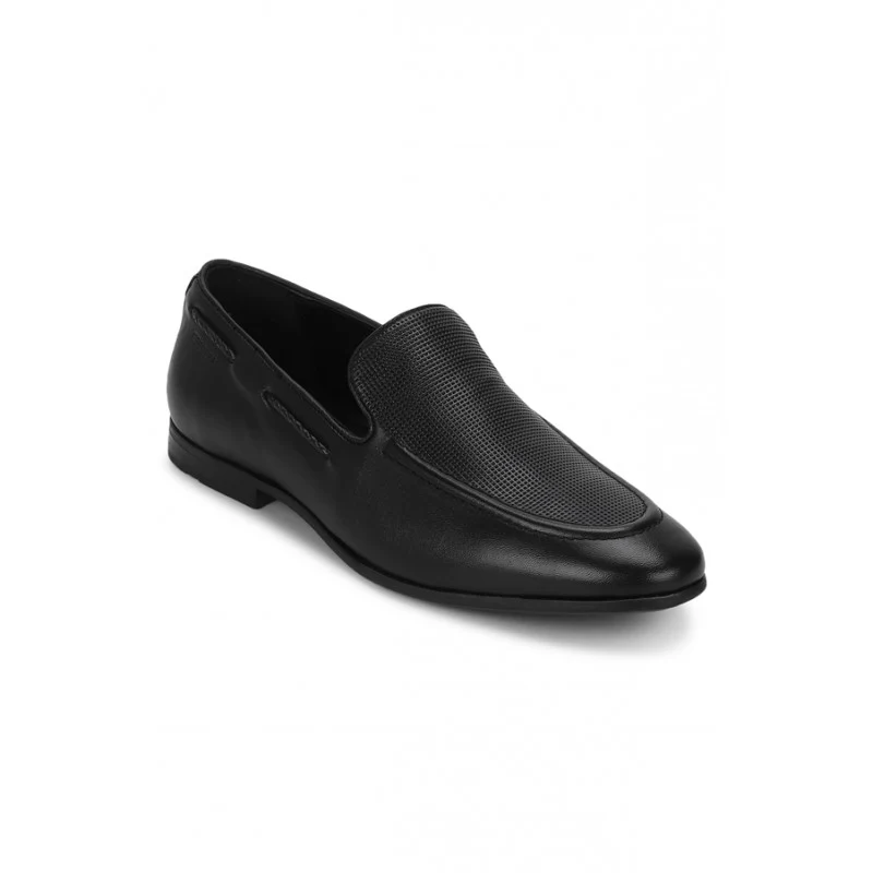 Men Black Slip On Shoes