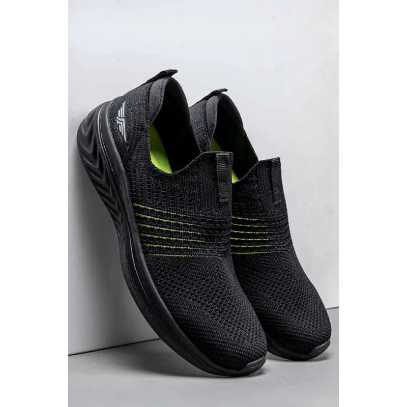 Men Black Sports Walking Shoes