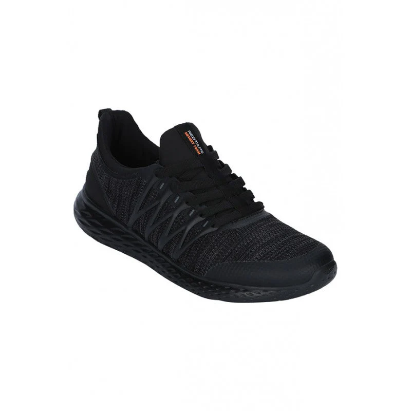 Men Black Walking Shoes