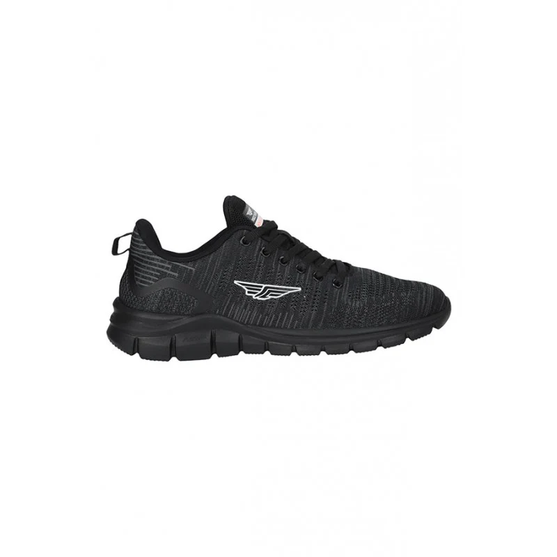 Men Black Walking Shoes - Image 2