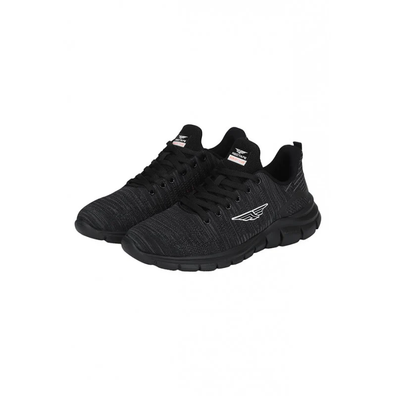 Men Black Walking Shoes - Image 3