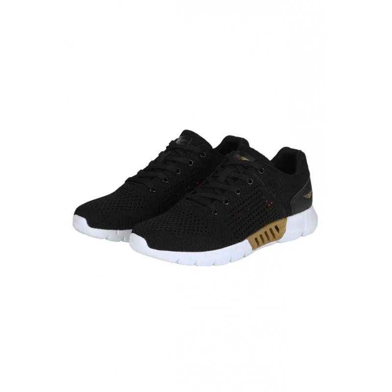 Men Black Walking Shoes - Image 3